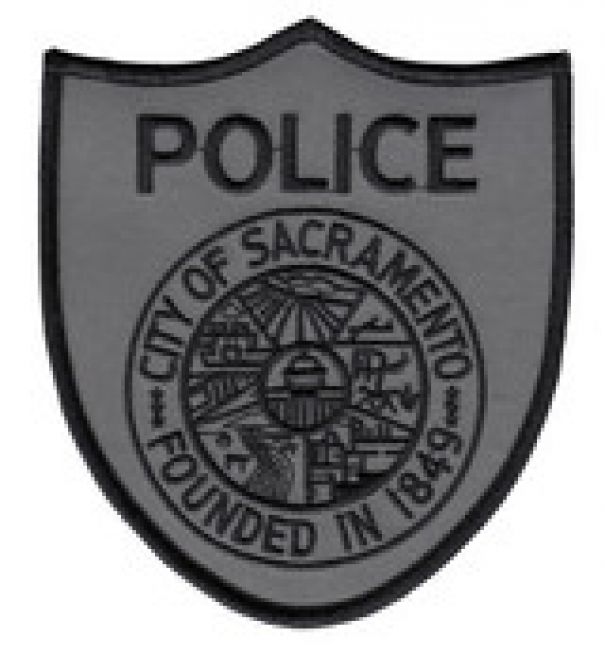 SACRAMENTO POLICE SUBDUED GREY SHOULDER PATCH - SEW ON.